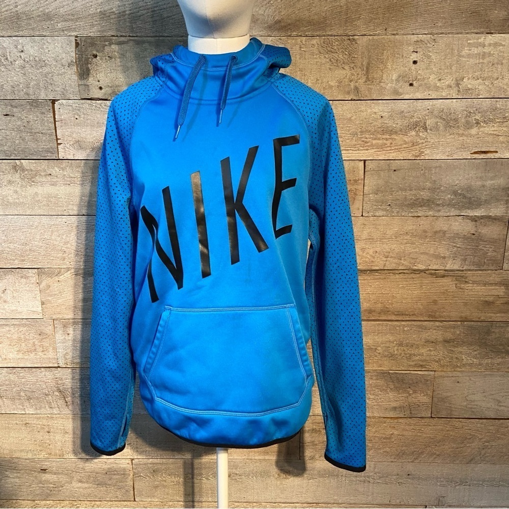 Nike women’s‎ blue pullover hooded sweatshirt hoodie in size  medium